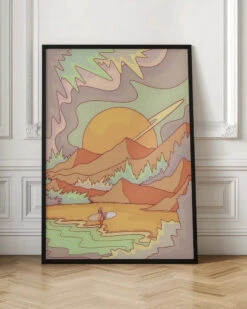 Space Shore - Stretched Canvas, Poster Or Fine Art Print(Space Shore Stretched Canvas Poster Or Fine Art Print) -Heart Wall Art Store Space shore Stretched Canvas Poster or Fine Art Print I Heart Wall Art 45733521