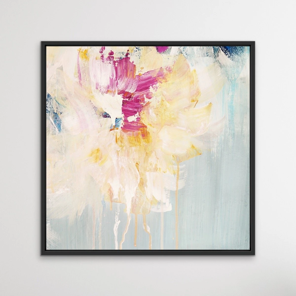 Spring - Abstract Square Canvas Floral Print(Spring Abstract Square Canvas Floral Print) 3 Spring - Abstract Square Canvas Floral Print(Spring Abstract Square Canvas Floral Print) - Image 3