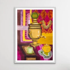 Stay For Tea - Colourful Still Life By Valentin Ivansov(Stay For Tea Colourful Still Life By Valentin Ivansov 1) -Heart Wall Art Store Stay For Tea Colourful Still Life by Valentin Ivansov I Heart Wall Art Australia 1652417769