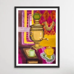 Stay For Tea - Colourful Still Life By Valentin Ivansov(Stay For Tea Colourful Still Life By Valentin Ivansov 1) -Heart Wall Art Store Stay For Tea Colourful Still Life by Valentin Ivansov I Heart Wall Art Australia 1652417777