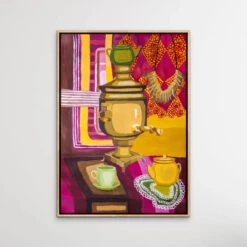 Stay For Tea - Colourful Still Life By Valentin Ivansov(Stay For Tea Colourful Still Life By Valentin Ivansov 1) -Heart Wall Art Store Stay For Tea Colourful Still Life by Valentin Ivansov I Heart Wall Art Australia 1652417787
