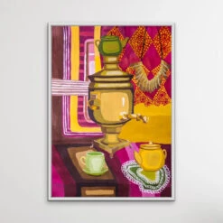 Stay For Tea - Colourful Still Life By Valentin Ivansov(Stay For Tea Colourful Still Life By Valentin Ivansov 1) -Heart Wall Art Store Stay For Tea Colourful Still Life by Valentin Ivansov I Heart Wall Art Australia 1652417794
