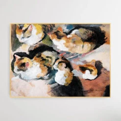 Study Of A Cat (1909) By August Macke(Study Of A Cat 1909 By August Macke) -Heart Wall Art Store Study of a Cat 1909 by August Macke I Heart Wall Art Australia 1653624856