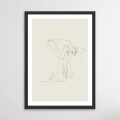 The Dancer Style G - Black And White Line Drawing Prints(Mws_apo_1_the Dancer Style G Black And White Line Drawing Prints)