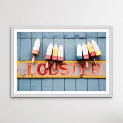 This Way For Lobster - Photographic Hamptons Buoy Print On Canvas Or Paper(This Way For Lobster Photographic Hamptons Buoy Print On Canvas Or Paper)