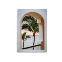 Through The Arch Window - Photographic Stretched Canvas, Poster Or Fine Art Print(Through The Arch Window Photographic Stretched Canvas Poster Or Fine Art Print) -Heart Wall Art Store Through The Arch Window Display Stretched Canvas
