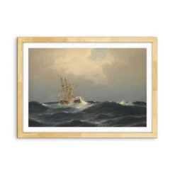 'Unknown' By Carl Bille - Fine Art Or Canvas Print(Unknown By Carl Bille Fine Art Or Canvas Print Copy Copy) -Heart Wall Art Store UnkownbyCarlBille Oak Frame Landscape.psd 08