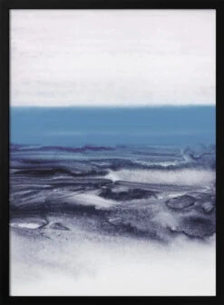 Watercolor Landscape Blue - Stretched Canvas, Poster Or Fine Art Print(Watercolor Landscape Blue Stretched Canvas Poster Or Fine Art Print)