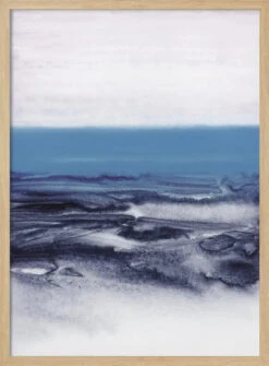 Watercolor Landscape Blue - Stretched Canvas, Poster Or Fine Art Print(Watercolor Landscape Blue Stretched Canvas Poster Or Fine Art Print) -Heart Wall Art Store Watercolor Landscape Blue Stretched Canvas Poster or Fine Art Print I Heart Wall Art 44928223