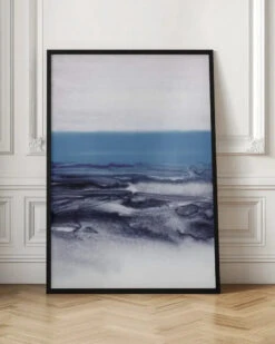 Watercolor Landscape Blue - Stretched Canvas, Poster Or Fine Art Print(Watercolor Landscape Blue Stretched Canvas Poster Or Fine Art Print) -Heart Wall Art Store Watercolor Landscape Blue Stretched Canvas Poster or Fine Art Print I Heart Wall Art 44928527