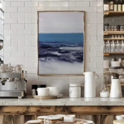 Watercolor Landscape Blue - Stretched Canvas, Poster Or Fine Art Print(Watercolor Landscape Blue Stretched Canvas Poster Or Fine Art Print) -Heart Wall Art Store Watercolor Landscape Blue Stretched Canvas Poster or Fine Art Print I Heart Wall Art 44928635