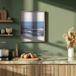 Watercolor Landscape Blue - Stretched Canvas, Poster Or Fine Art Print(Watercolor Landscape Blue Stretched Canvas Poster Or Fine Art Print) -Heart Wall Art Store Watercolor Landscape Blue Stretched Canvas Poster or Fine Art Print I Heart Wall Art 44928827