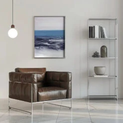 Watercolor Landscape Blue - Stretched Canvas, Poster Or Fine Art Print(Watercolor Landscape Blue Stretched Canvas Poster Or Fine Art Print) -Heart Wall Art Store Watercolor Landscape Blue Stretched Canvas Poster or Fine Art Print I Heart Wall Art 44928926