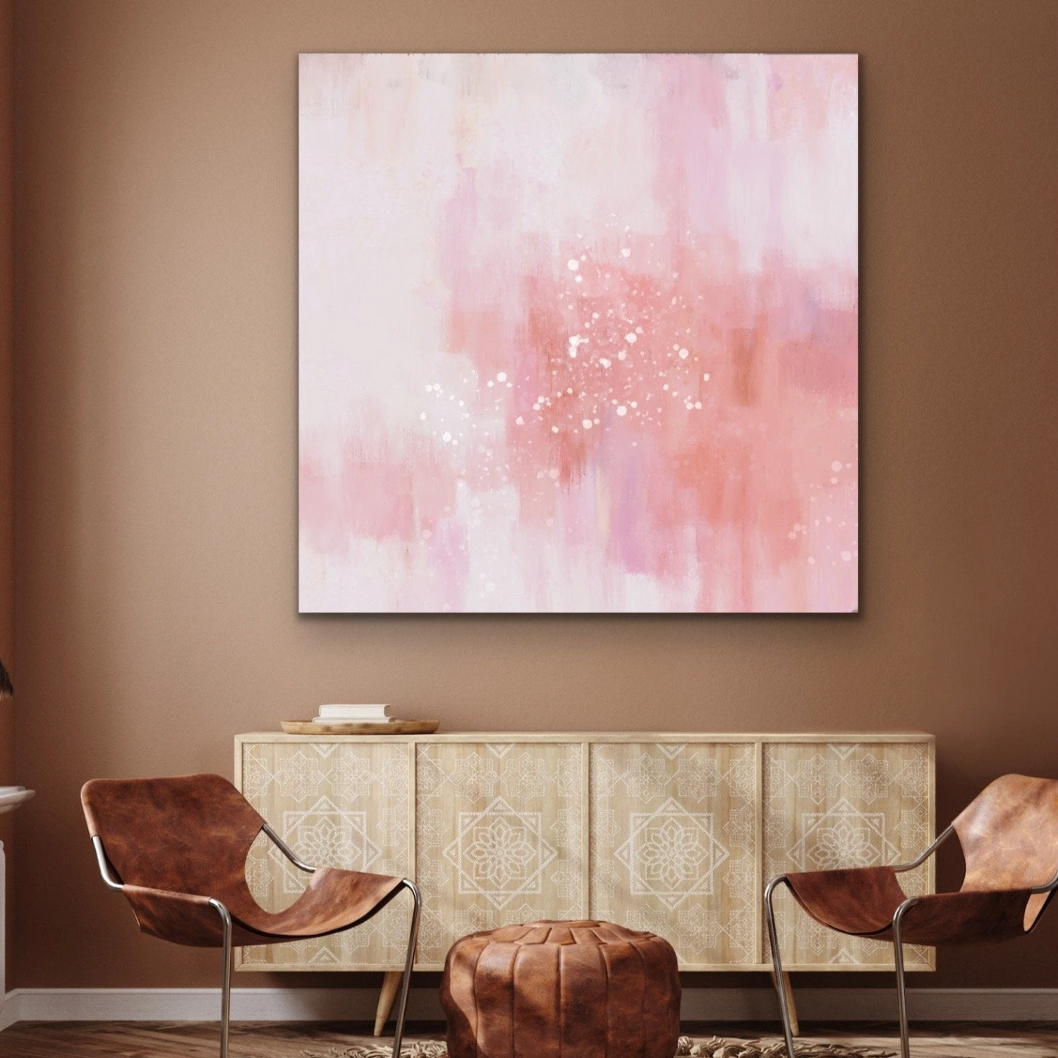 Wishes - Blush Pink Boho Abstract Canvas Print(Wishes Blush Pink Boho Abstract Canvas Print) 2 Wishes - Blush Pink Boho Abstract Canvas Print(Wishes Blush Pink Boho Abstract Canvas Print) - Image 2