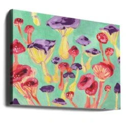 Magic Mushrooms - Stretched Canvas, Poster Or Fine Art Print(Magic Mushrooms Stretched Canvas Poster Or Fine Art Print) 17 Magic Mushrooms - Stretched Canvas, Poster Or Fine Art Print(Magic Mushrooms Stretched Canvas Poster Or Fine Art Print) -Heart Wall Art Store canvas landscape wrap around 2454653