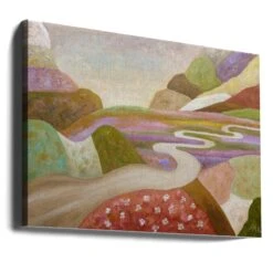 Through The Lull Fields - Stretched Canvas, Poster Or Fine Art Print(Through The Lull Fields Stretched Canvas Poster Or Fine Art Print) -Heart Wall Art Store canvas landscape wrap around 2571708