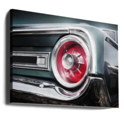 American Classic Car Galaxie 500 1964 Rear - Stretched Canvas, Poster Or Fine Art Print(American Classic Car Galaxie 500 1964 Rear Stretched Canvas Poster Or Fine Art Print) -Heart Wall Art Store canvas landscape wrap around 2585642