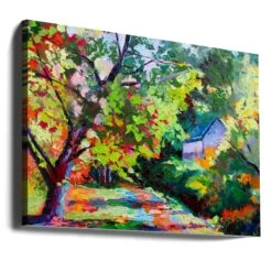 Autumn Comes To Bucks County - Stretched Canvas, Poster Or Fine Art Print(Autumn Comes To Bucks County Stretched Canvas Poster Or Fine Art Print) -Heart Wall Art Store canvas landscape wrap around 2786425