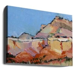 Ghost Ranch Morning - Stretched Canvas, Poster Or Fine Art Print(Ghost Ranch Morning Stretched Canvas Poster Or Fine Art Print) -Heart Wall Art Store canvas landscape wrap around 2786465