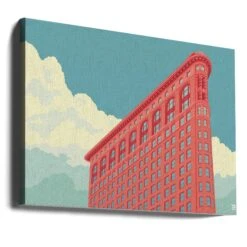 New York Flatiron Building - Stretched Canvas, Poster Or Fine Art Print(New York Flatiron Building Stretched Canvas Poster Or Fine Art Print 1) -Heart Wall Art Store canvas landscape wrap around 2844190 ccf01500 c1da 4896 98e2 9c2c28465f75