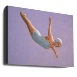 Lavender Diver - Stretched Canvas, Poster Or Fine Art Print(Lavender Diver Stretched Canvas Poster Or Fine Art Print) 17 Lavender Diver - Stretched Canvas, Poster Or Fine Art Print(Lavender Diver Stretched Canvas Poster Or Fine Art Print) -Heart Wall Art Store canvas landscape wrap around 2912034