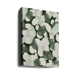 Green Round Strokes Pattern - Stretched Canvas, Poster Or Fine Art Print(Green Round Strokes Pattern Stretched Canvas Poster Or Fine Art Print) -Heart Wall Art Store canvas portrait wrap around 2384299