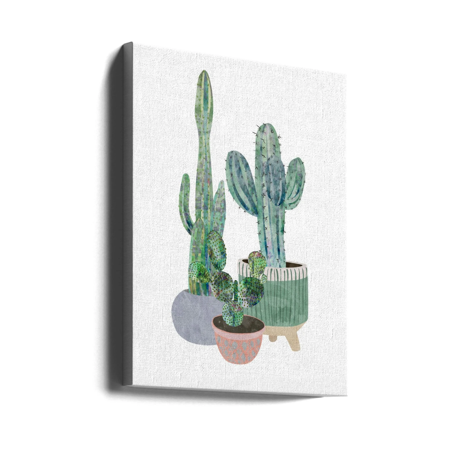 Scandi Japandi Cactus Trio - Stretched Canvas, Poster Or Fine Art Print(Scandi Japandi Cactus Trio Stretched Canvas Poster Or Fine Art Print) 4 Scandi Japandi Cactus Trio - Stretched Canvas, Poster Or Fine Art Print(Scandi Japandi Cactus Trio Stretched Canvas Poster Or Fine Art Print) - Image 4