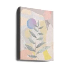 Blue Moon And Leaves - Stretched Canvas, Poster Or Fine Art Print(Blue Moon And Leaves Stretched Canvas Poster Or Fine Art Print) -Heart Wall Art Store canvas portrait wrap around 2449355