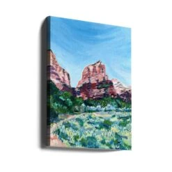 Angels Landing - Stretched Canvas, Poster Or Fine Art Print(Angels Landing Stretched Canvas Poster Or Fine Art Print) -Heart Wall Art Store canvas portrait wrap around 2464820