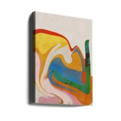 Organic Bauhaus Waved - Stretched Canvas, Poster Or Fine Art Print(Organic Bauhaus Waved Stretched Canvas Poster Or Fine Art Print) -Heart Wall Art Store canvas portrait wrap around 2500876