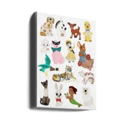 Kitsch Print - Stretched Canvas, Poster Or Fine Art Print(Kitsch Print Stretched Canvas Poster Or Fine Art Print) -Heart Wall Art Store canvas portrait wrap around 2505731