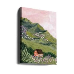 Mountain House By Sarah Gesek- Stretched Canvas, Poster Or Fine Art Print(Mountain House Stretched Canvas Poster Or Fine Art Print) -Heart Wall Art Store canvas portrait wrap around 2536256