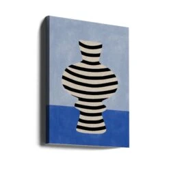 Striped Vase Illusion - Stretched Canvas, Poster Or Fine Art Print(Striped Vase Illusion Stretched Canvas Poster Or Fine Art Print) -Heart Wall Art Store canvas portrait wrap around 2551435