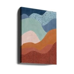 Colorful Wave Scape - Stretched Canvas, Poster Or Fine Art Print(Colorful Wave Scape Stretched Canvas Poster Or Fine Art Print) -Heart Wall Art Store canvas portrait wrap around 2552528