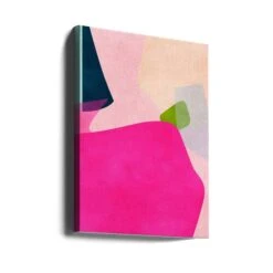 Pink Pastel Shape - Stretched Canvas, Poster Or Fine Art Print(Pink Pastel Shape Stretched Canvas Poster Or Fine Art Print) -Heart Wall Art Store canvas portrait wrap around 2552765