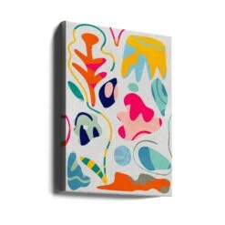 Matisse Inspired Shapes - Stretched Canvas, Poster Or Fine Art Print(Matisse Inspired Shapes Stretched Canvas Poster Or Fine Art Print) -Heart Wall Art Store canvas portrait wrap around 2552768