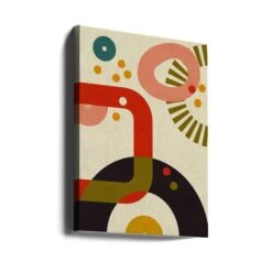 Mid Century Cirque 3 - Stretched Canvas, Poster Or Fine Art Print(Mid Century Cirque 3 Stretched Canvas Poster Or Fine Art Print) -Heart Wall Art Store canvas portrait wrap around 2552972