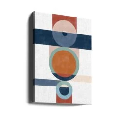 Geometric Shapes With Circles And Rectangles - Stretched Canvas, Poster Or Fine Art Print(Geometric Shapes With Circles And Rectangles Stretched Canvas Poster Or Fine Art Print) -Heart Wall Art Store canvas portrait wrap around 2553262