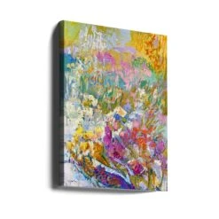 Vibrant Garden Dream - Stretched Canvas, Poster Or Fine Art Print(Vibrant Garden Dream Stretched Canvas Poster Or Fine Art Print) -Heart Wall Art Store canvas portrait wrap around 2570867