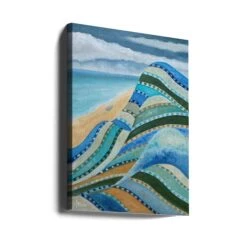 Nonforlorn Blue - Stretched Canvas, Poster Or Fine Art Print(Nonforlorn Blue Stretched Canvas Poster Or Fine Art Print) -Heart Wall Art Store canvas portrait wrap around 2571621