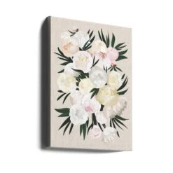 Dara Bouquet In Beige - Stretched Canvas, Poster Or Fine Art Print(Dara Bouquet In Beige Stretched Canvas Poster Or Fine Art Print) -Heart Wall Art Store canvas portrait wrap around 2613389