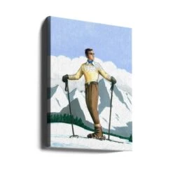 Skier Enjoying The View - Stretched Canvas, Poster Or Fine Art Print(Skier Enjoying The View Stretched Canvas Poster Or Fine Art Print) 15 Skier Enjoying The View - Stretched Canvas, Poster Or Fine Art Print(Skier Enjoying The View Stretched Canvas Poster Or Fine Art Print) -Heart Wall Art Store canvas portrait wrap around 2636990
