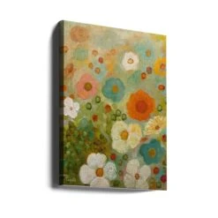 Flower Whirl - Stretched Canvas, Poster Or Fine Art Print(Flower Whirl Stretched Canvas Poster Or Fine Art Print) -Heart Wall Art Store canvas portrait wrap around 2659977