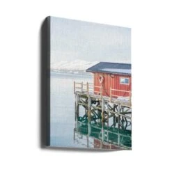 Winter In Norway - Stretched Canvas, Poster Or Fine Art Print(Winter In Norway Stretched Canvas Poster Or Fine Art Print) -Heart Wall Art Store canvas portrait wrap around 2711069