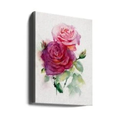 Rose June - Stretched Canvas, Poster Or Fine Art Print(Rose June Stretched Canvas Poster Or Fine Art Print) -Heart Wall Art Store canvas portrait wrap around 2737538