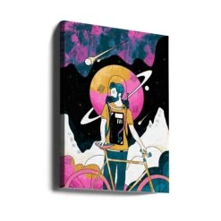 The Space Messenger - Stretched Canvas, Poster Or Fine Art Print(The Space Messenger Stretched Canvas Poster Or Fine Art Print) -Heart Wall Art Store canvas portrait wrap around 2745475