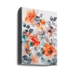 Watercolor Floral No. 2 - Stretched Canvas, Poster Or Fine Art Print(Watercolor Floral No 2 Stretched Canvas Poster Or Fine Art Print) -Heart Wall Art Store canvas portrait wrap around 2775371