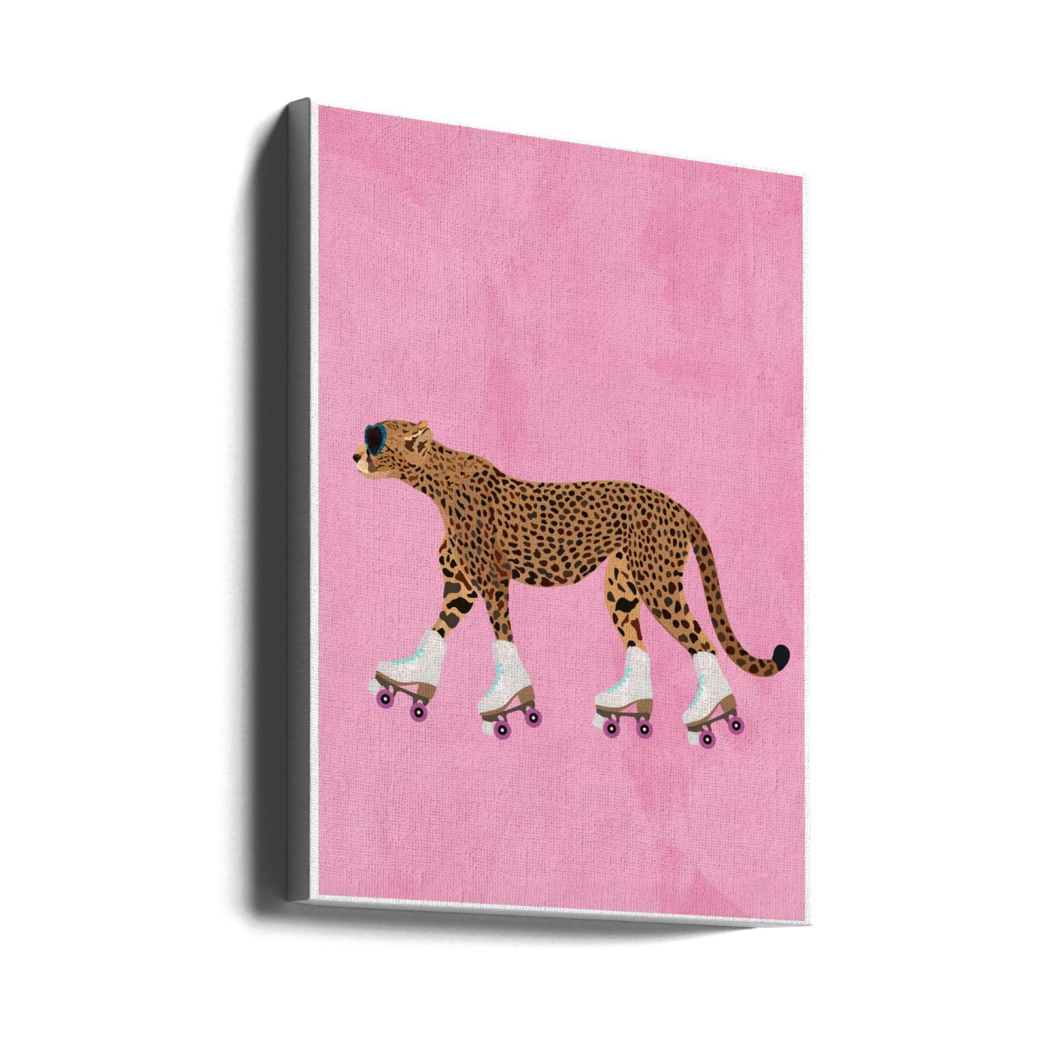 Cheetah Rollerskating - Stretched Canvas, Poster Or Fine Art Print(Cheetah Rollerskating Stretched Canvas Poster Or Fine Art Print) 4 Cheetah Rollerskating - Stretched Canvas, Poster Or Fine Art Print(Cheetah Rollerskating Stretched Canvas Poster Or Fine Art Print) - Image 4