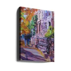 Autumn Stroll - Stretched Canvas, Poster Or Fine Art Print(Autumn Stroll Stretched Canvas Poster Or Fine Art Print) -Heart Wall Art Store canvas portrait wrap around 2786430