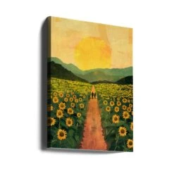 Sunflower Plantation - Stretched Canvas, Poster Or Fine Art Print(Sunflower Plantation Stretched Canvas Poster Or Fine Art Print) 15 Sunflower Plantation - Stretched Canvas, Poster Or Fine Art Print(Sunflower Plantation Stretched Canvas Poster Or Fine Art Print) -Heart Wall Art Store canvas portrait wrap around 2786954